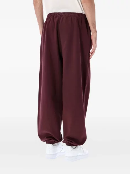 Sweter Nike zamszowy plisowany z nadrukiem brązowy