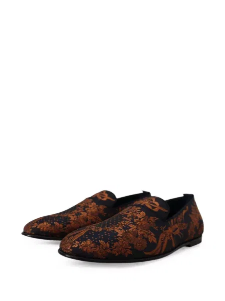Loafersy Dolce & Gabbana modrá