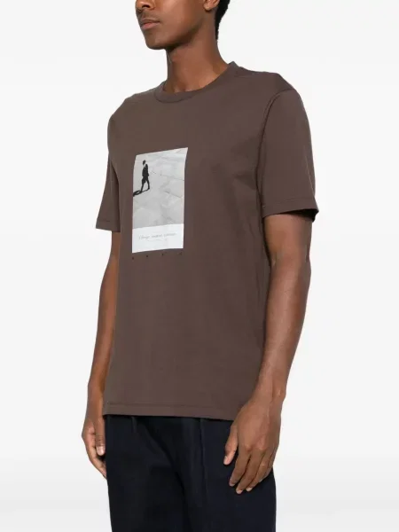 Tricou Hugo cu imagine maro