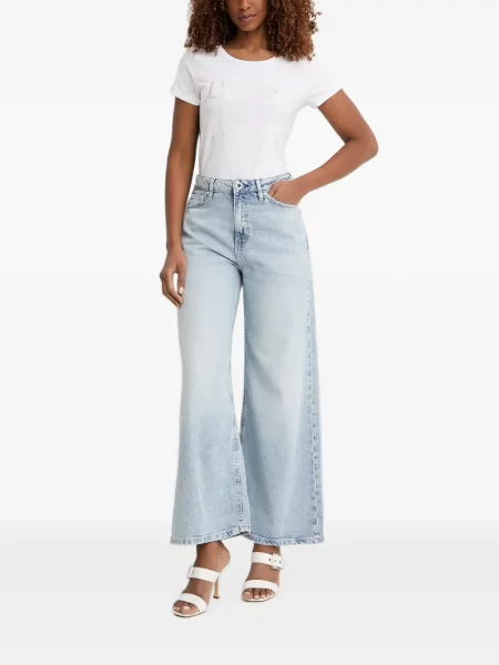 Stras tricou Liu Jo alb