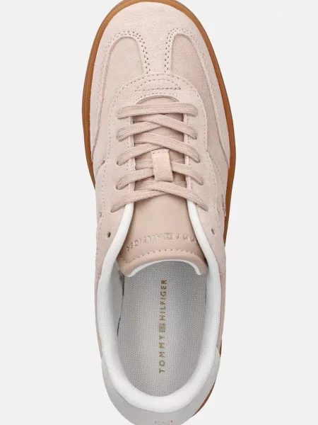 Tommy Hilfiger TH HERITAGE MONOGRAM SNEAKER маратонки дамски от велур бежово