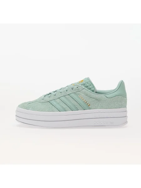 Δερμάτινα αθλητικά παπούτσια adidas Originals Gazelle Bold τιρκουάζ λευκό