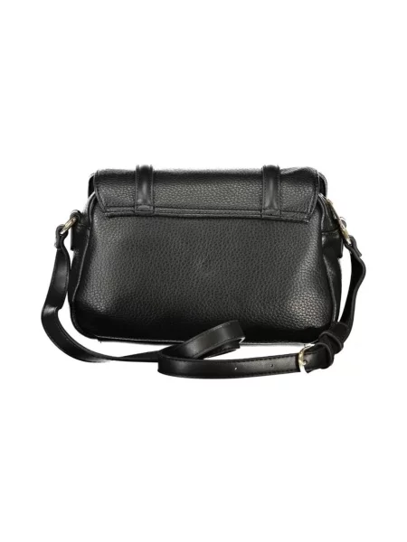 Lniana torebka Valentino Bags czarna
