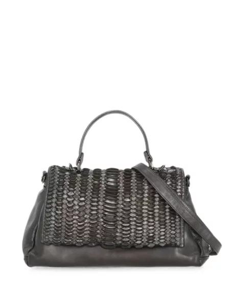 Geantă shopper Reptile's House din piele gri