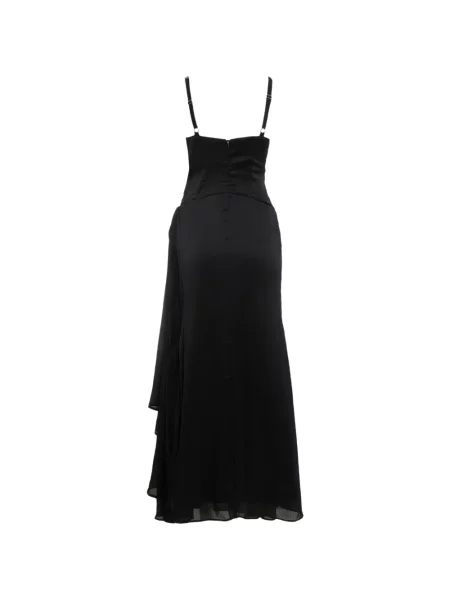Rochie maxi Kenzie Klambie drapată negru
