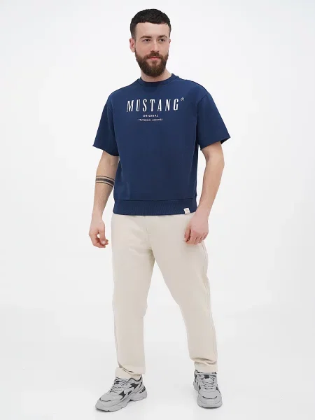 Завужені джинси Mustang Jeans Milano Linen Jogger бежевий