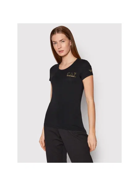 Emporio Armani Póló TJDQZ Slim Fit fekete