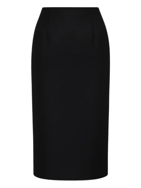 Fustă midi Wardrobe.nyc până la genunchi negru