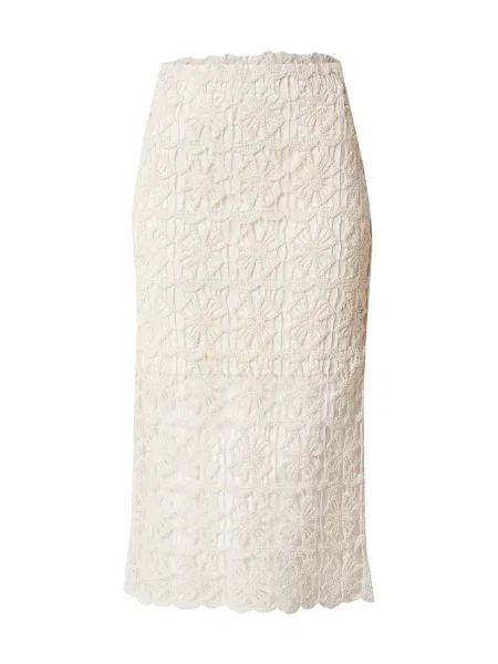 VERO MODA Sukňa VMTRACY ako vlna biela