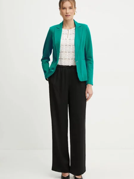 Піджак Morgan VELO однобортний однотонний VELO зелений