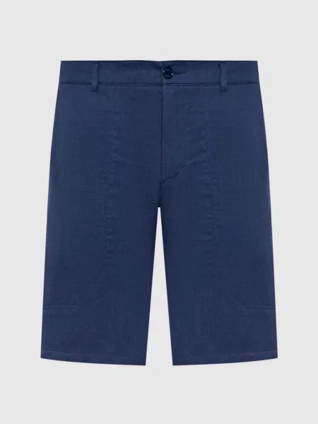 Льняные шорты Stefano Ricci синие
