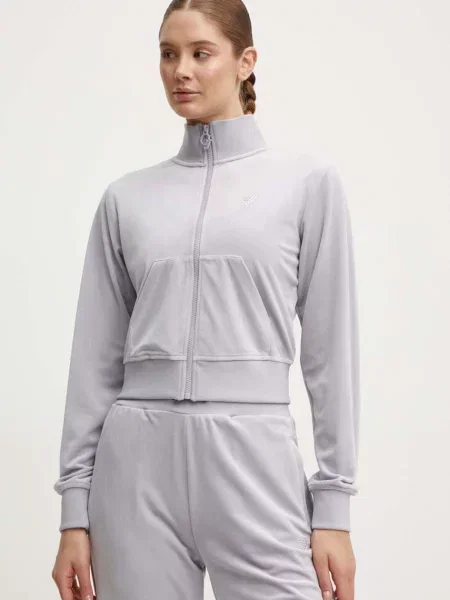 Суитчър Guess с апликация виолетово