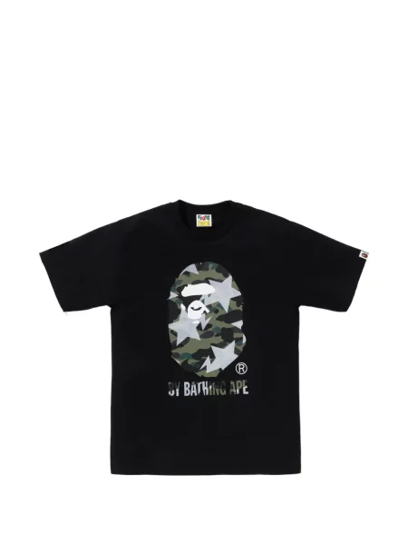 Tricou A Bathing Ape® cu imagine cu model camuflaj negru