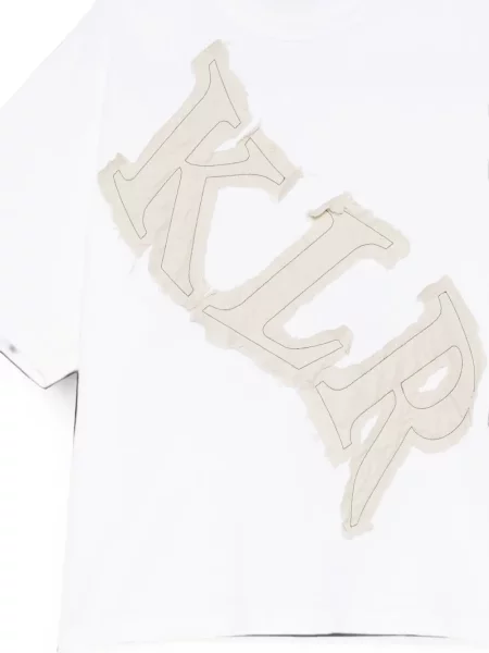 Tricou Kolor cu broderie alb