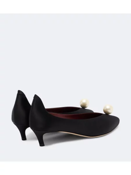 Pantofi cu toc Magda Butrym din satin negru