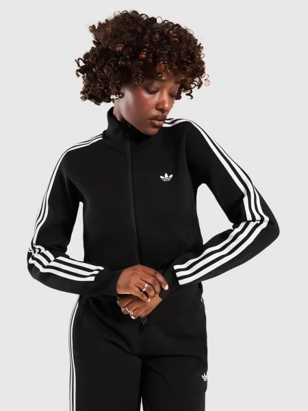 Adidas Bluza Rozpinana Slim Knit Tt czarna