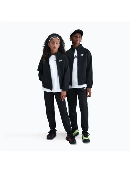 Детски анцуг Nike Sportswear black/black/white бяло