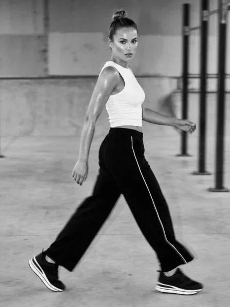 Широкі спортивні штани чорний