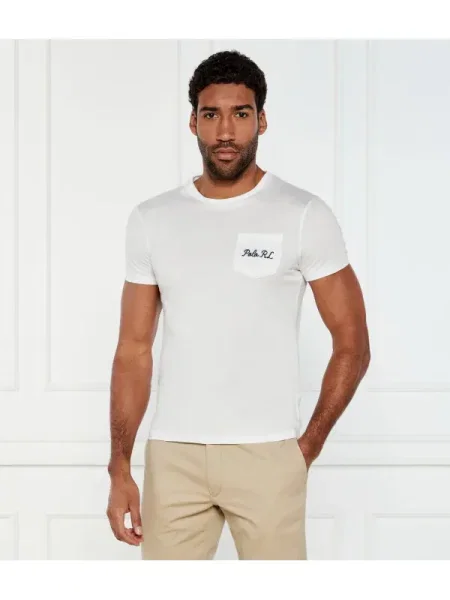 POLO RALPH LAUREN Póló | Custom slim fit fehér