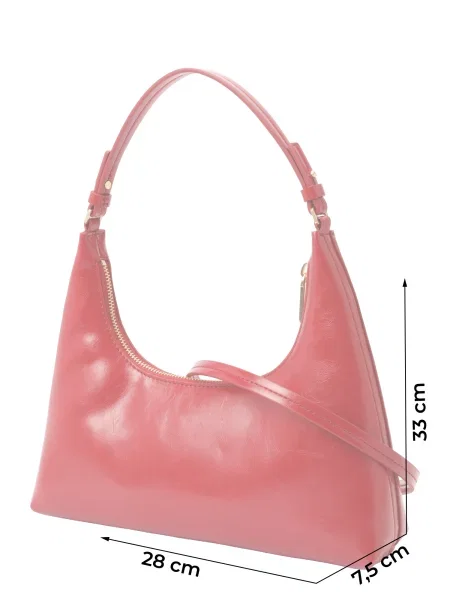 Calvin Klein Geantă Foil Logo Glossy Conv Shoulder B Vișiniu roșu
