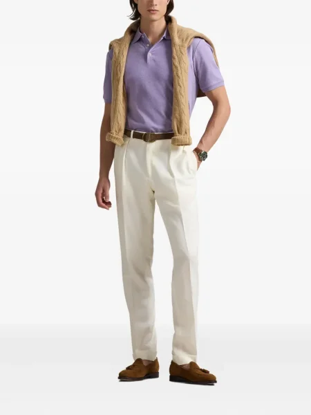 Șapcă Polo Ralph Lauren cu broderie din țesătură twill în carouri albastru