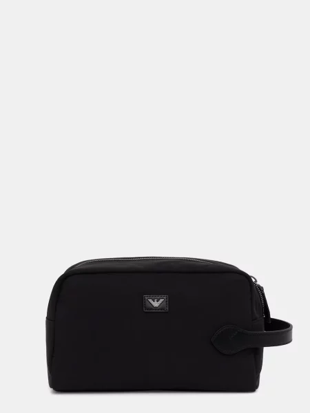 Pungă cosmetică Emporio Armani negru