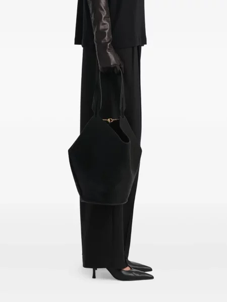 Colier Khaite din piele negru