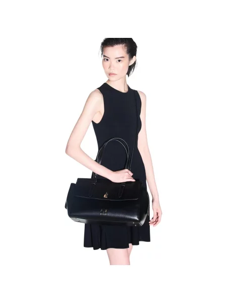 Shopper kabelka Armani Exchange z ekologickej kože modrá