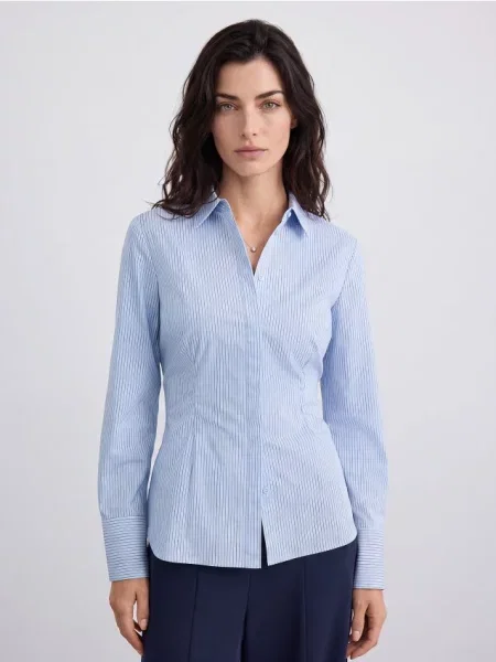 Mohito Slim fit marškiniai melsva