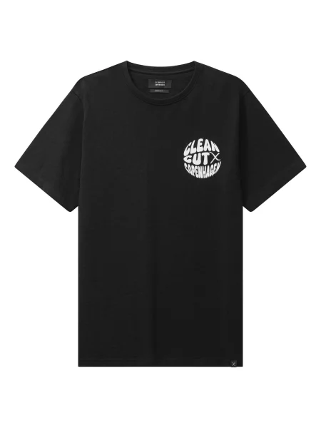 Clean Cut Copenhagen Tricou Circle negru alb
