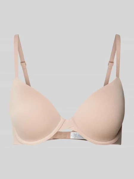 Biustonosz z regulowanymi ramiączkami model ‘PERFECTLY FIT’ Calvin Klein Underwear beżowy