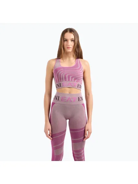 Podprsenka Emporio Armani Medium/High Support Seamless fancy toadstool ružová