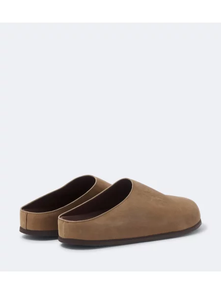 Papuci tip mules Studio Nicholson din piele bej
