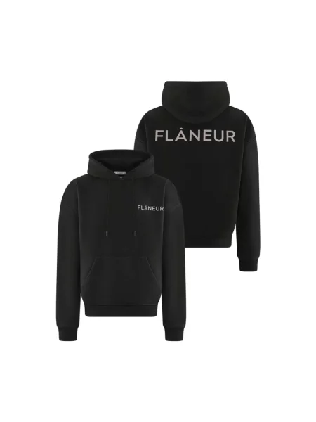 Bluza Flâneur z logo czarna