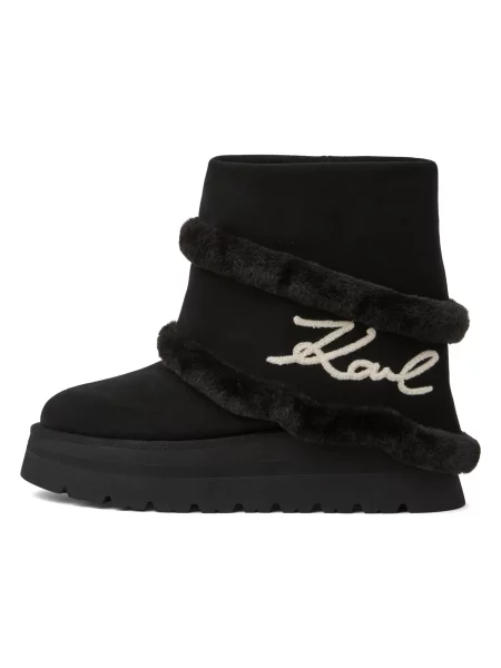 Karl Lagerfeld Bocanci de zăpadă Skylar negru alb