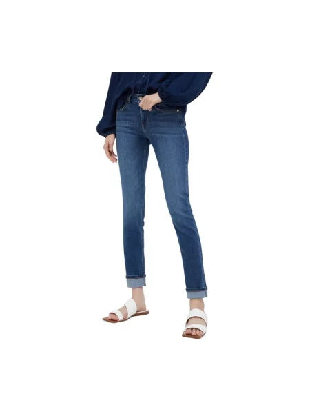 Skinny jeansy skinny Liu Jo niebieskie