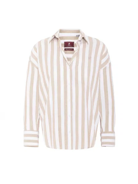 Williot Bluză maro cămilă alb