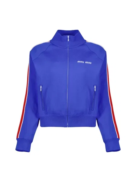 Bluza sportowa Miu Miu niebieska