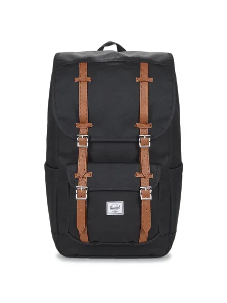 Herschel hátizsák Little America Backpack nagy sima fekete
