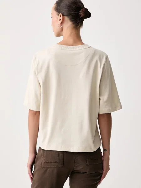 United Colors of Benetton T-shirt beżowa