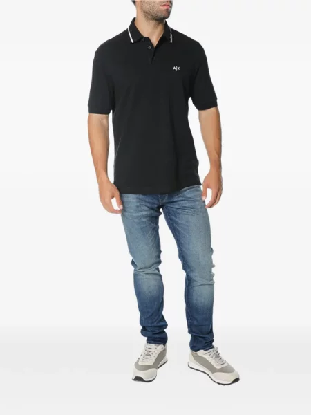 Polokošeľa Armani Exchange čierna
