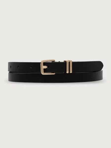Tommy Hilfiger ζώνη γυναικεία δερμάτινη μαύρο