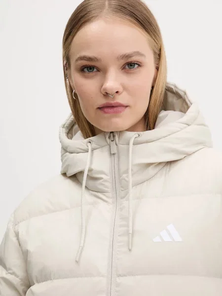 Пуховик Adidas бежевый