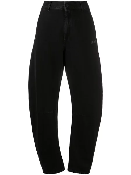 Blugi cu croială tip bootcut Off-white cu talie înaltă alb