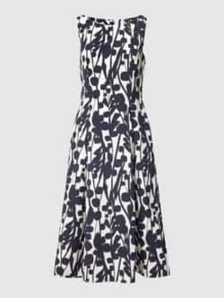 Sukienka koktajlowa o długości do kolan ze wzorem na całej powierzchni Vera Mont