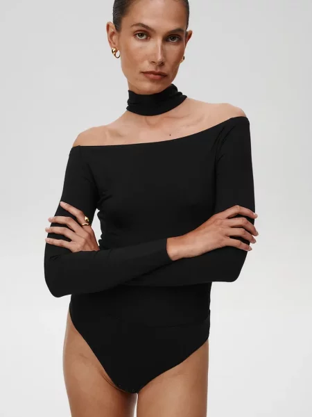 Bodi Undress Code Drunk in Love Bodysuit crna