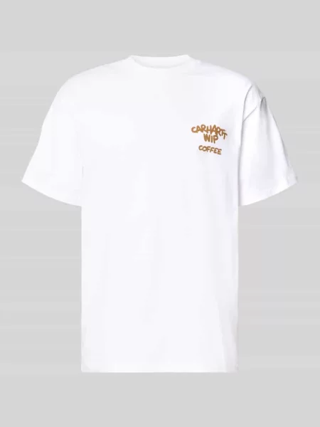 T-shirt o kroju regular fit z nadrukiem z motywem na tyle Carhartt Work In Progress biała