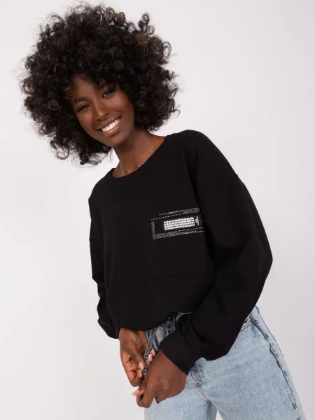 Bluză Fashionhunters negru
