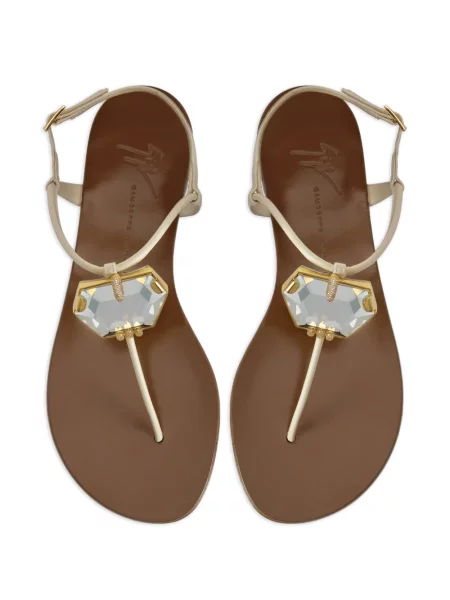 Sandale Giuseppe Zanotti fără toc de cristal