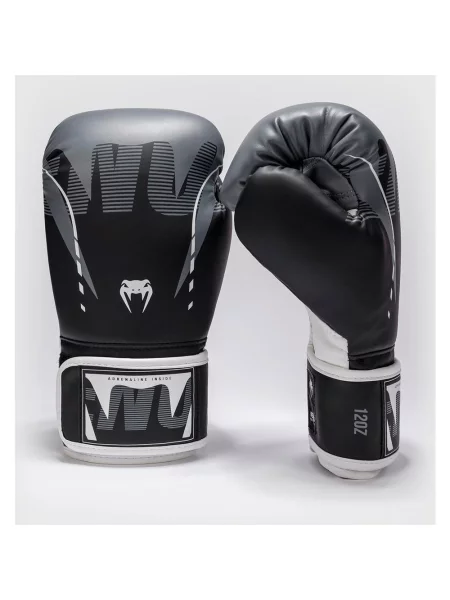 Rękawice Venum Adrenaline Boxing szare 8 czarne